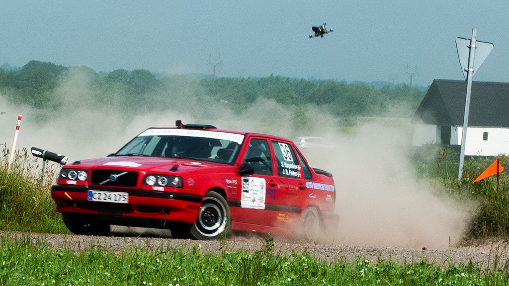 Overvågning fra dronen
(Foto: rallypics.dk / Viggo Johansen)